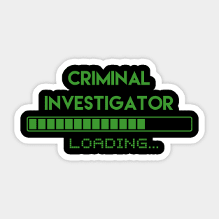 Criminal Investigator Loading Sticker